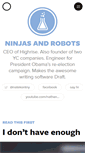 Mobile Screenshot of ninjasandrobots.com